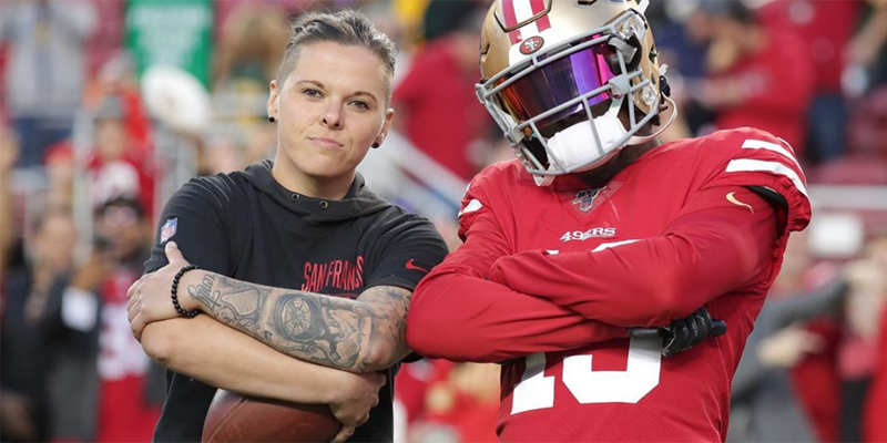 Also.Also.Also: 49ers Lose Super Bowl, but Lesbian Coach Katie Sowers Is Still a Winner, Baby!
