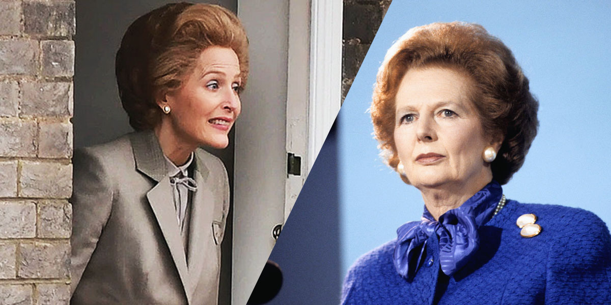 Early Season 4 Crown Photos Suggest Gillian Anderson Blessedly Unsexy as Margaret Thatcher, Thank God