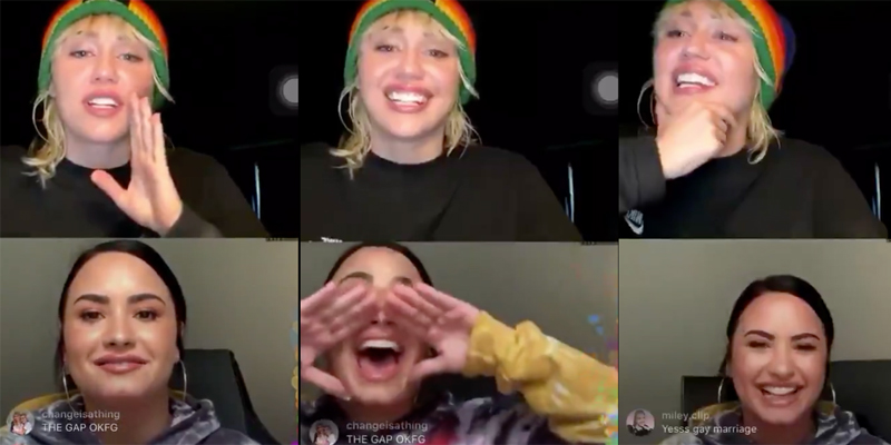 Also.Also.Also: Miley Cyrus and Demi Lovato Are Gay as Hell, Friends Again. Disney Kids Rejoice!
