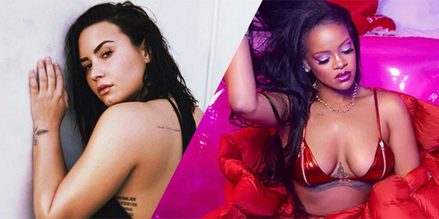 Also.Also.Also: Demi Lovato Wants to Make Out With Rihanna — Stars, They’re Just Like Us!