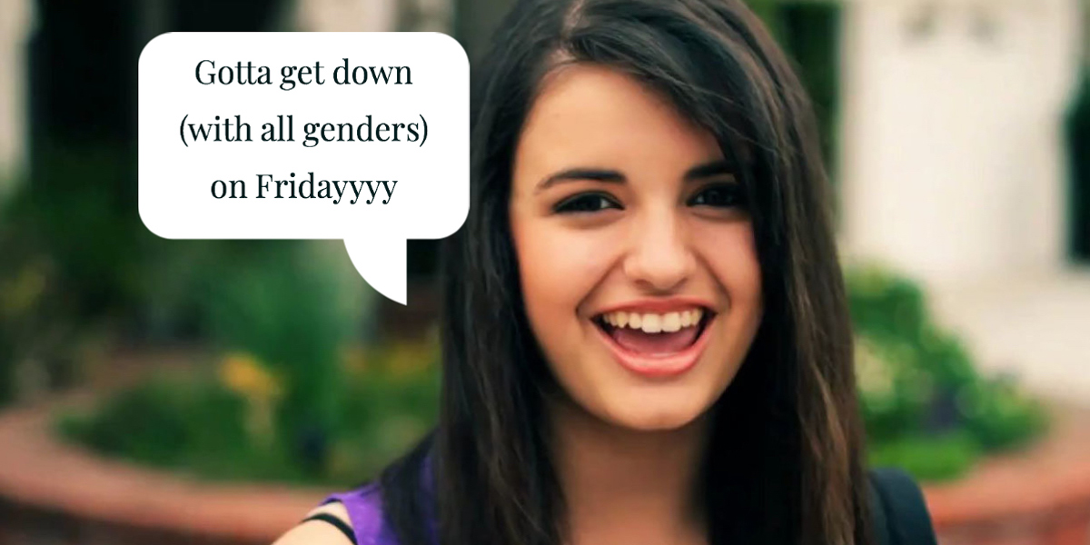 A photo of Rebecca Black from the smash hit 2011 YouTube single 