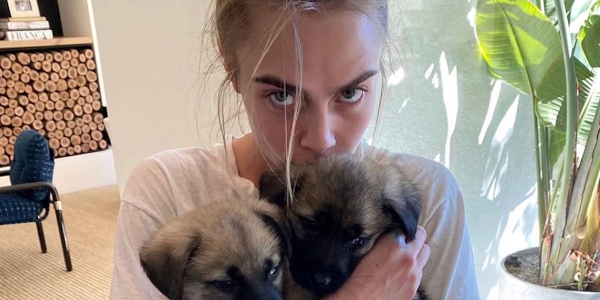 No Filter: Ashley Benson and Cara Delevingne Get Real Cute With Really Cute Puppies