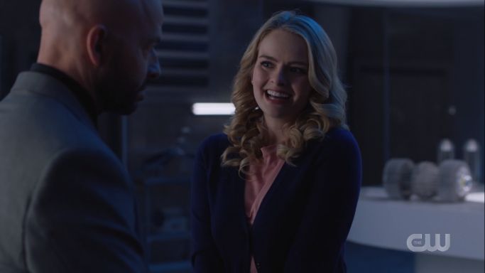 Eve puts on her shiniest smile