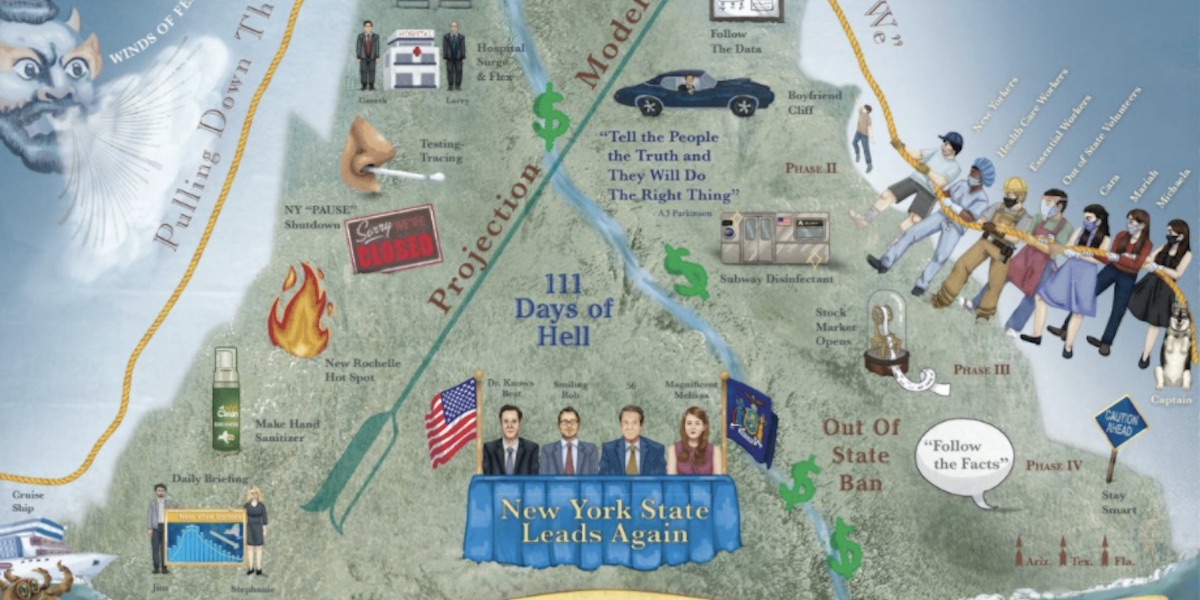 What Is Even Happening in Andrew Cuomo’s Bananas New Covid-19 Poster for New Yorkers?