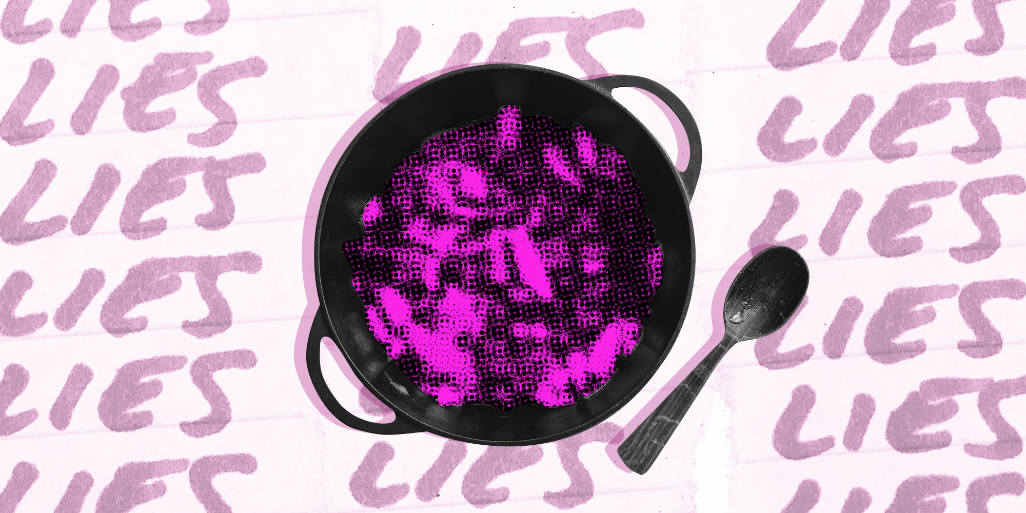 stew pot from above with a bg that says 