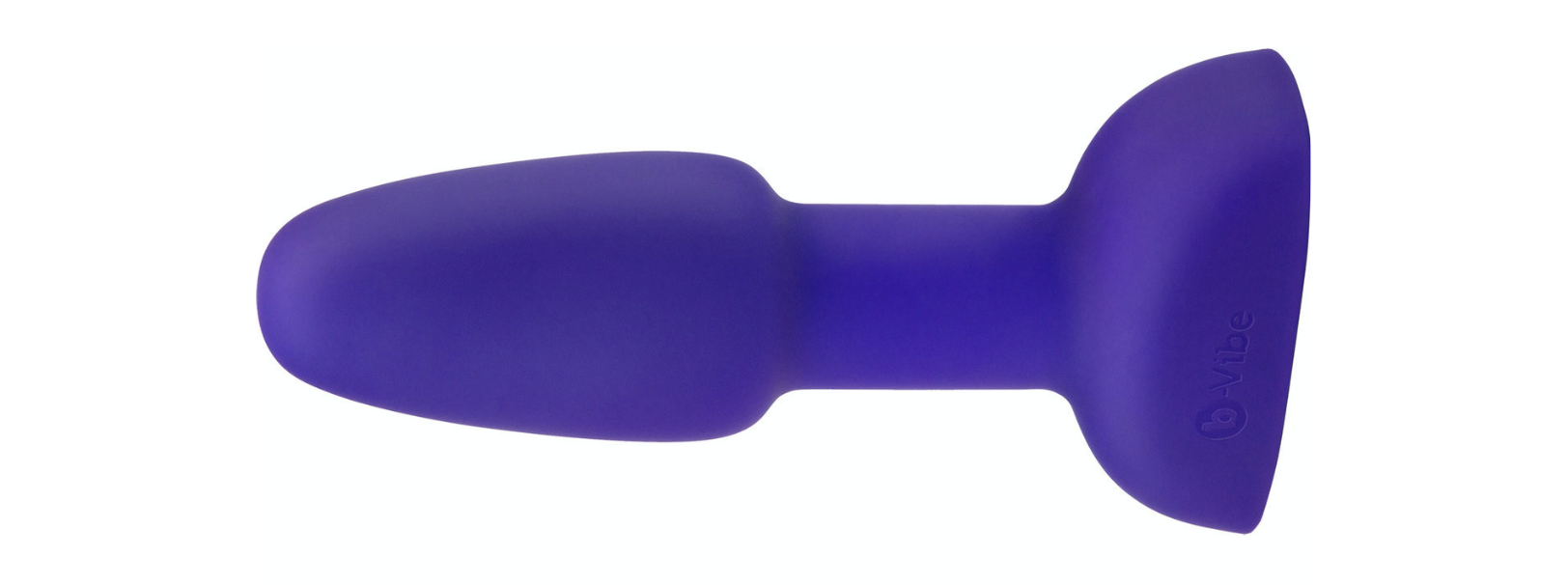 a smooth purple butt plug
