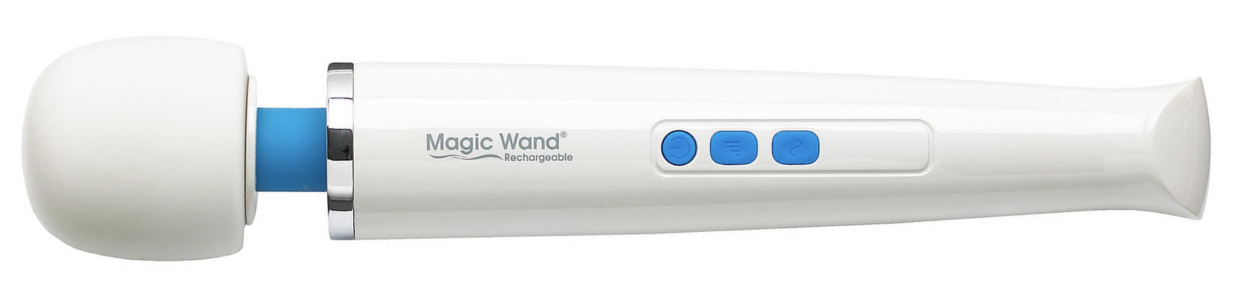 white and blue magic wand