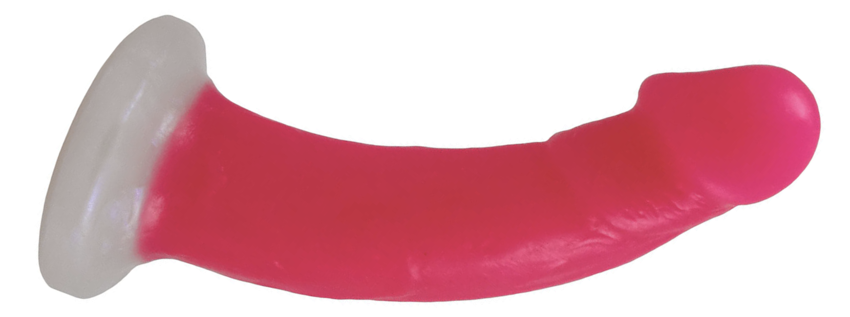 a bright pink dildo