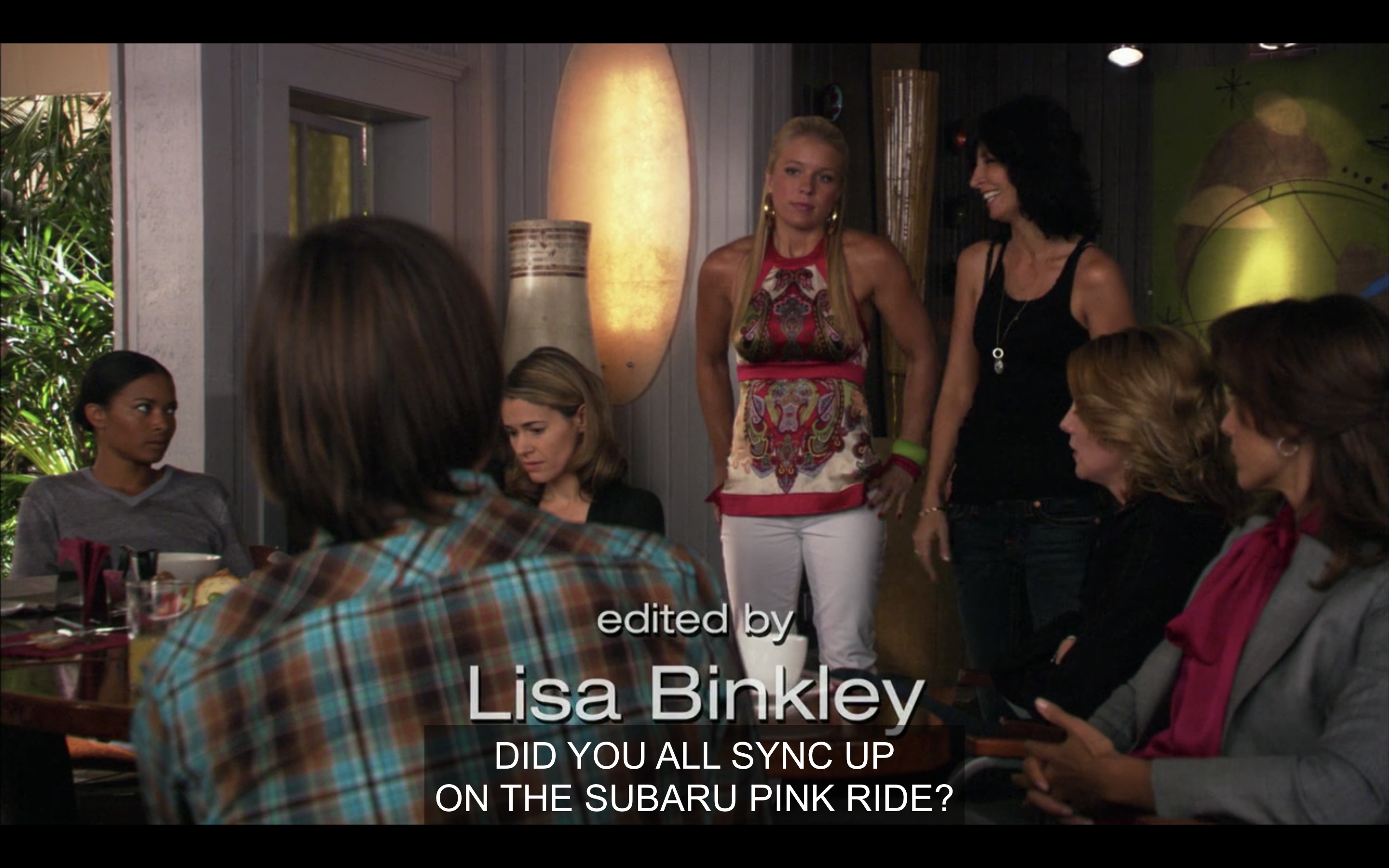 Dawn and Cindi approach the girls at The Planet