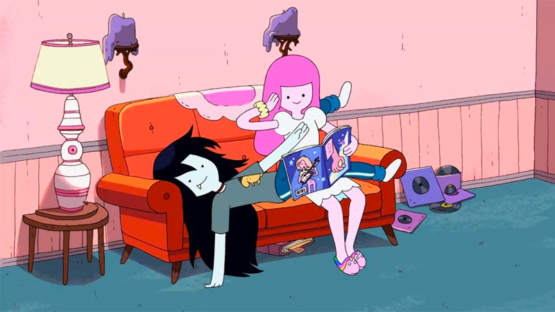 Marceline and Princess Bubblegum in their final episode of Adventure Time.