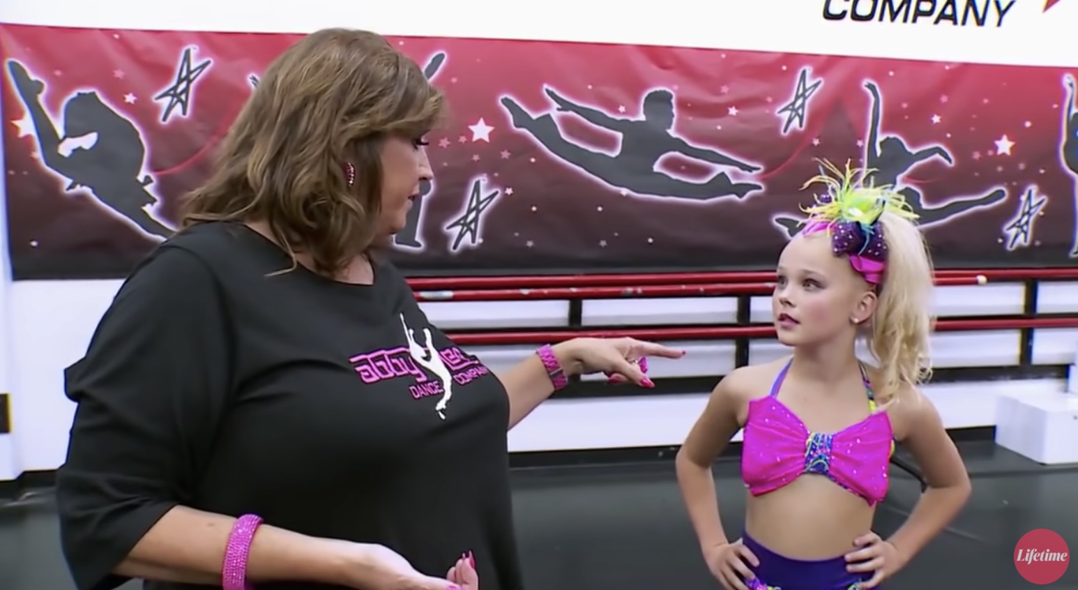 Screenshot of JoJo Siwa on Dance Moms