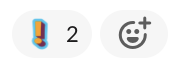 emoji reaction :alphabet-yellow-exclamation: 2