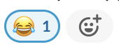 emoji reaction: :joy: 1