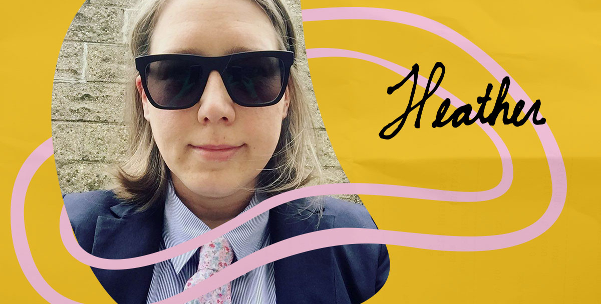 An Image of Heather Hogan that also says 