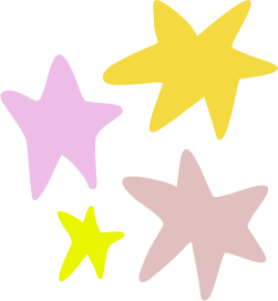 divider multicolored stars