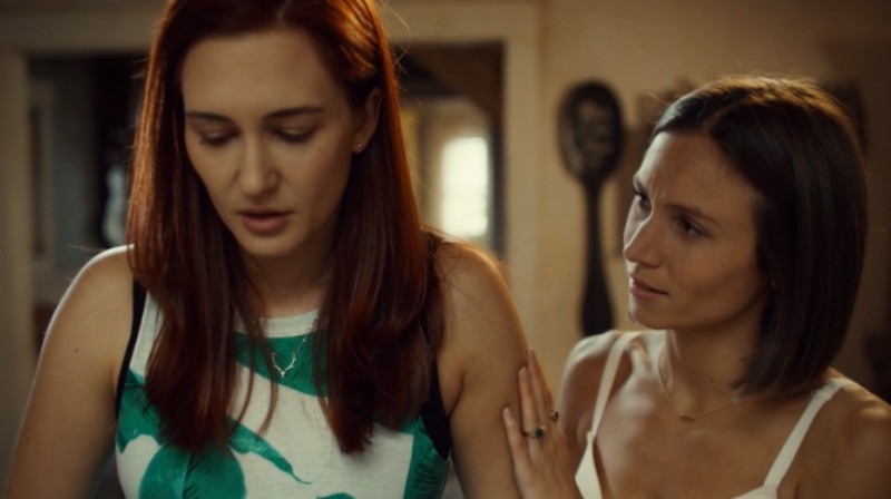 Waverly puts a comforting hand on nicole's shoulder