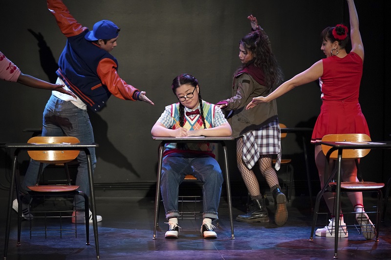 This week on Good Trouble, Alice and her fellow comedians perform, "Alice the Dumb Asian," as part of the diversity workshop's showcase.