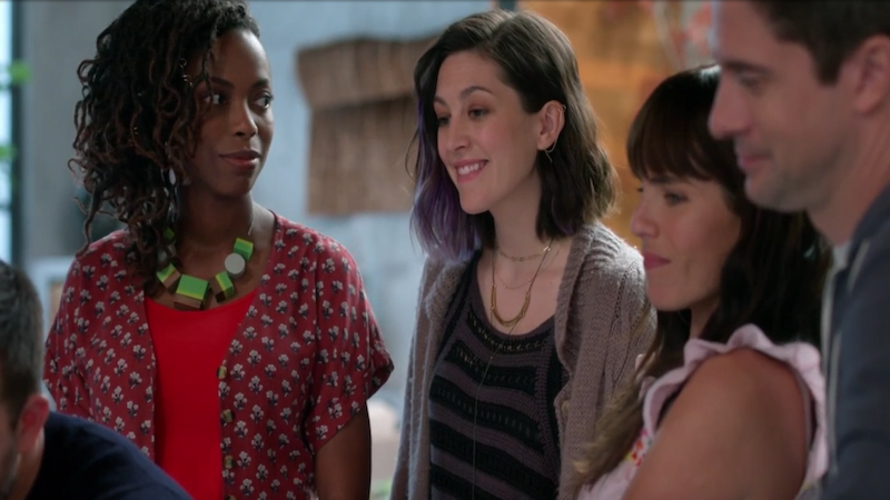 Home Economics lesbian couple Denise and Sarah don't always see eye to eye.