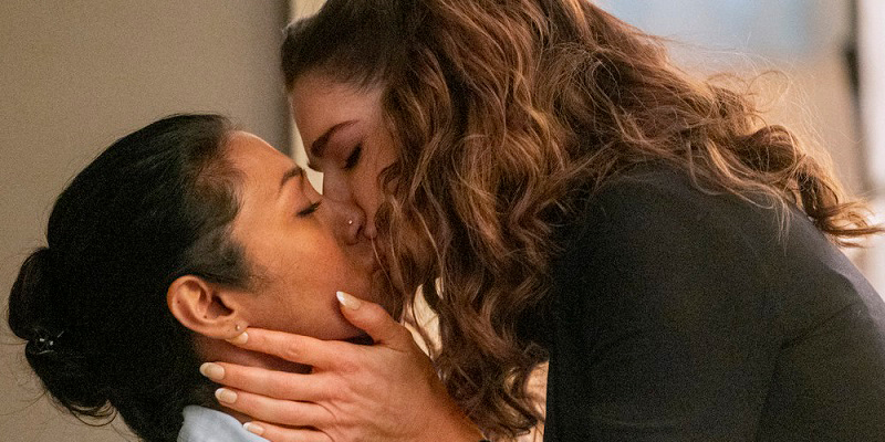 Laura pulls Leyla into a kiss on this week's episode of 