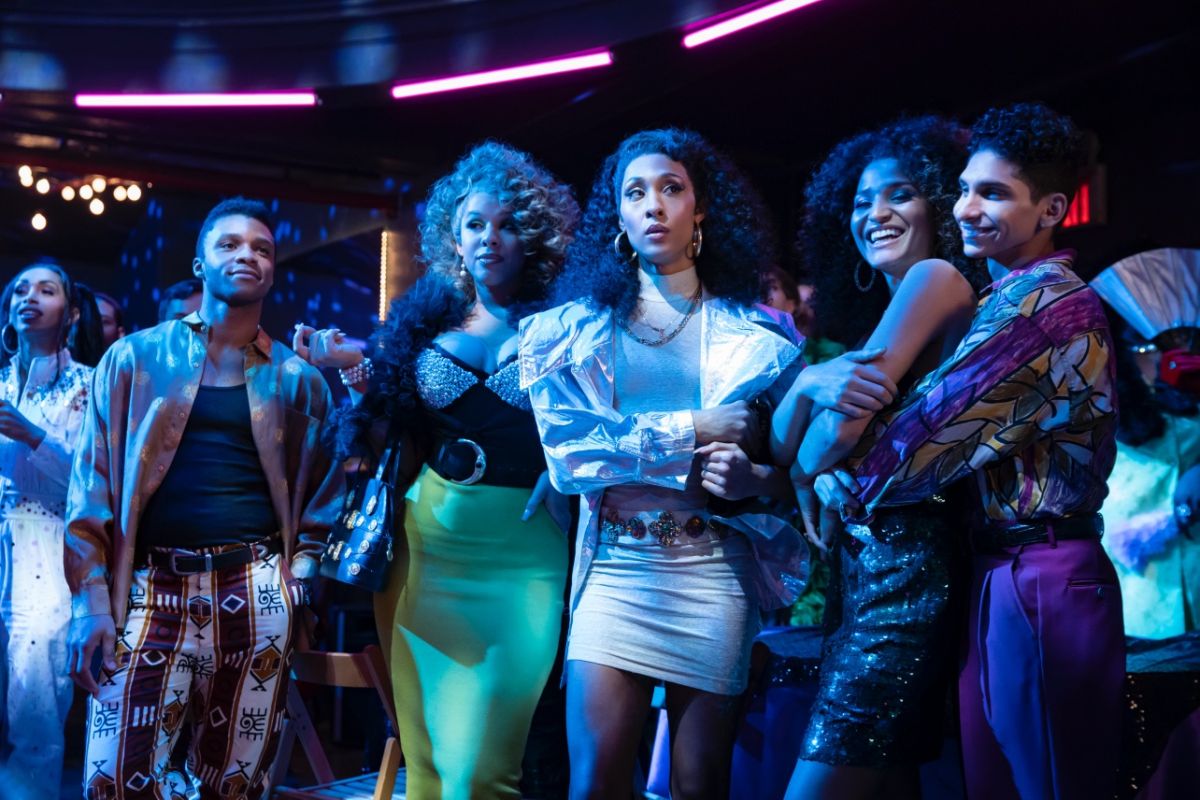 Pose: Dyllón Burnside as Ricky, Hailie Sahar as Lulu, Mj Rodriguez as Blanca, Indya Moore as Angel, Angel Bismark Curiel as Lil Papi.