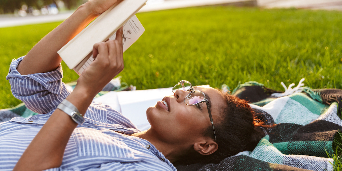 reading outside