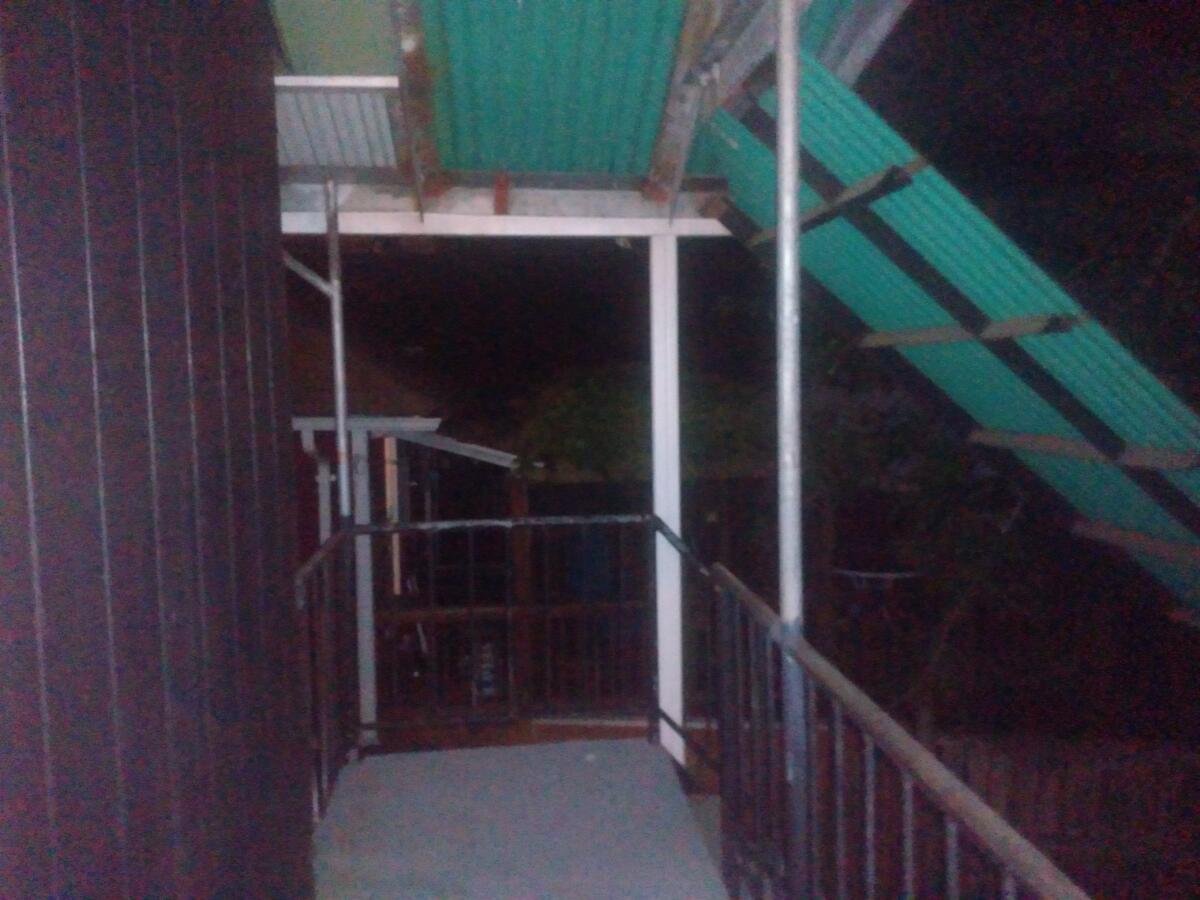an outdoor balcony