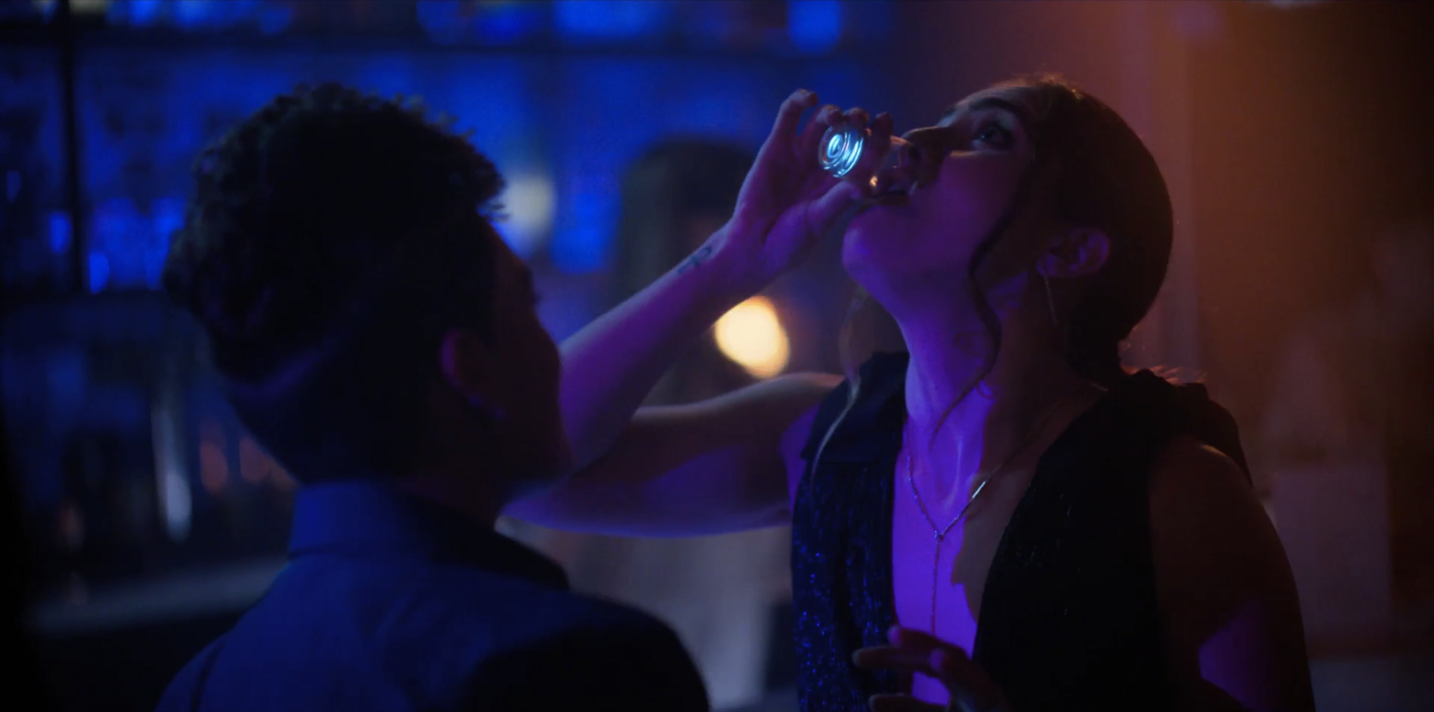 Dani doing a shot