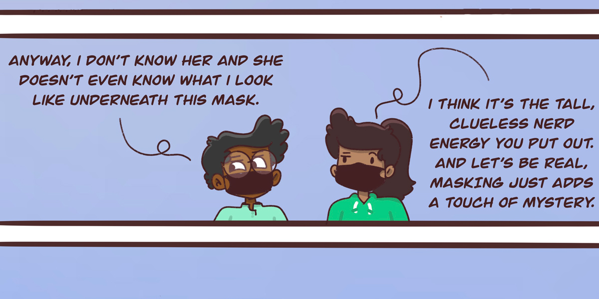 Dickens and Sarai share a cup of coffee. Sarai believes the barista was flirting with Dickens, who responds 