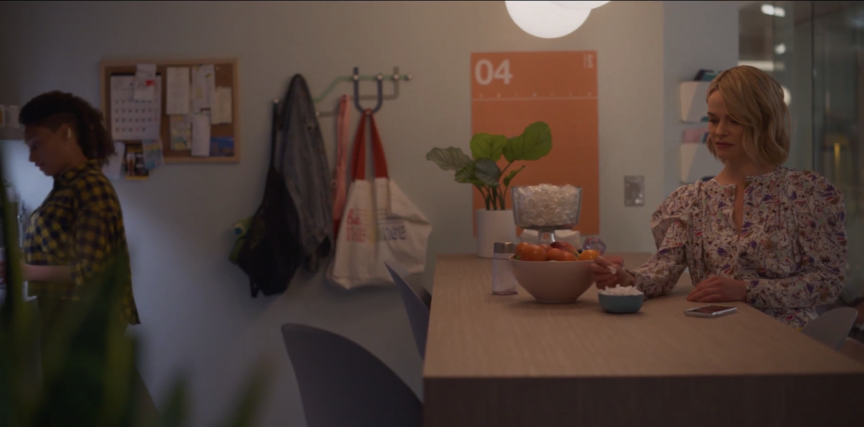 Alice in the office kitchen