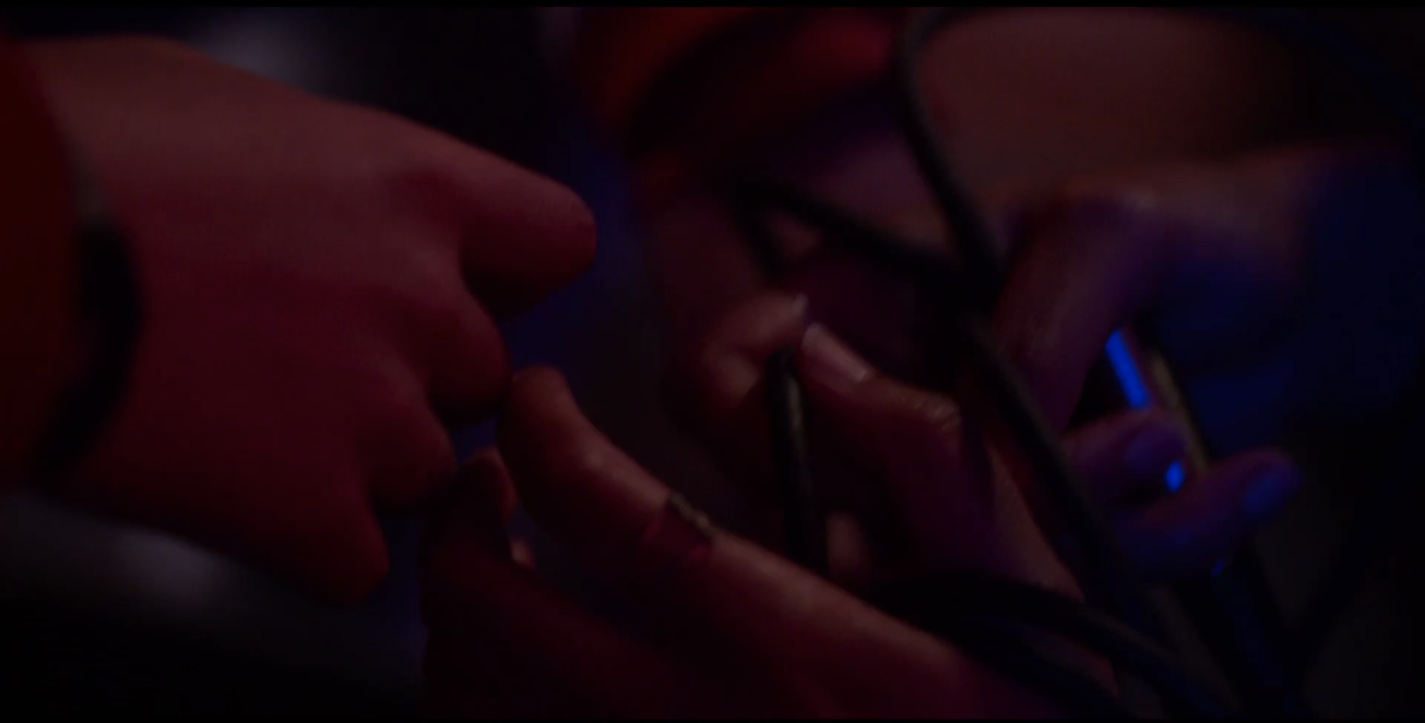 intertwined hands
