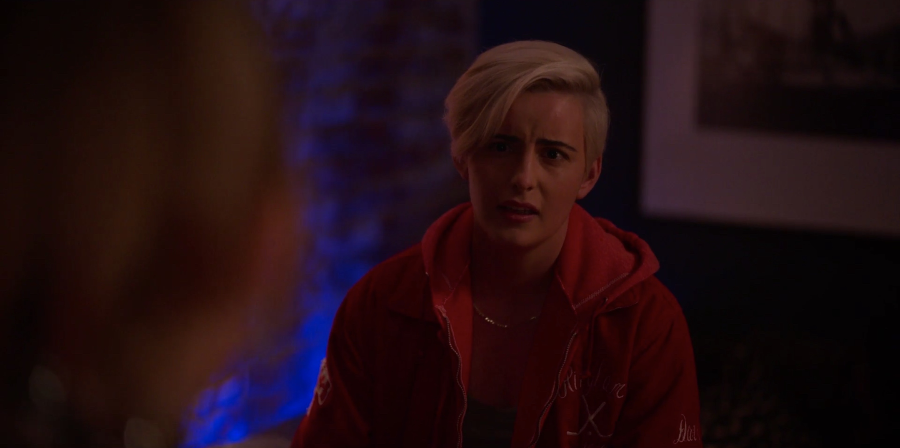 Finley talking to tess