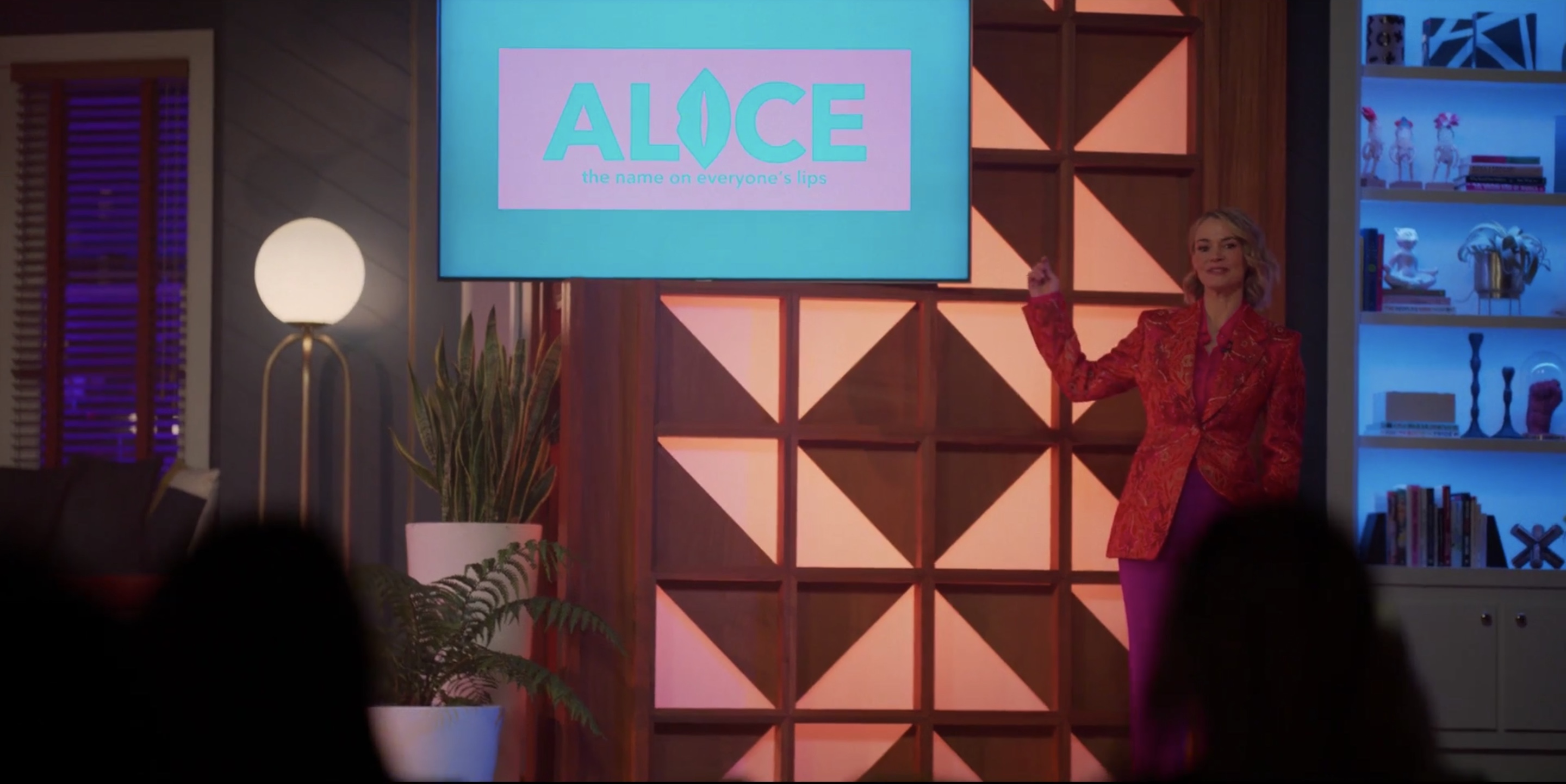 Alice on set of her show