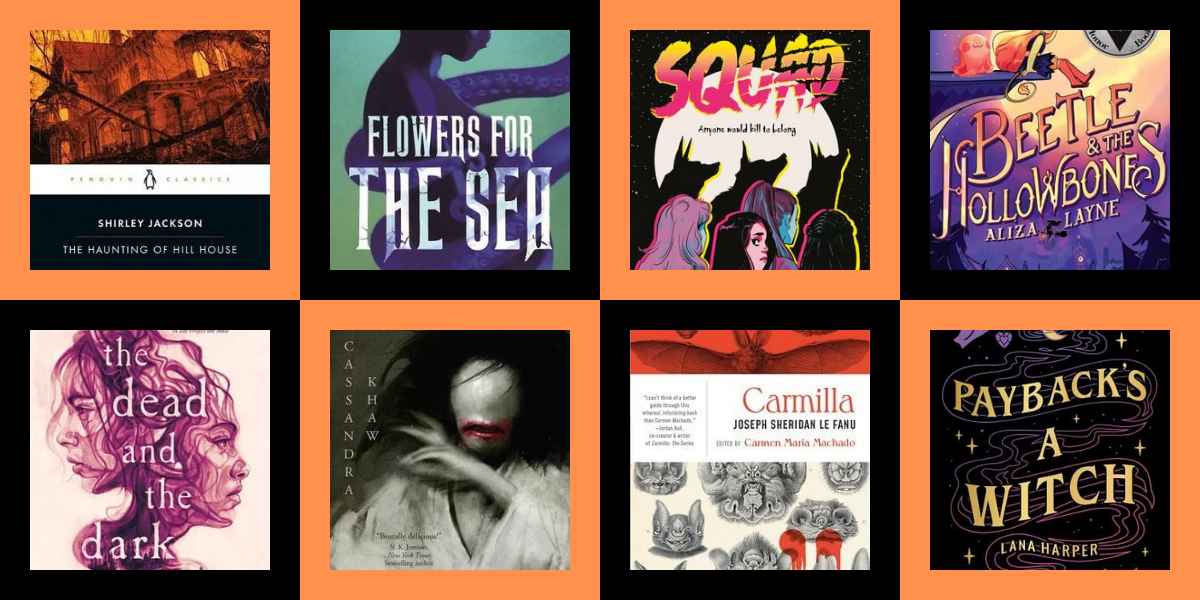A collage of all the possible books you'll be recommended in this quiz!
