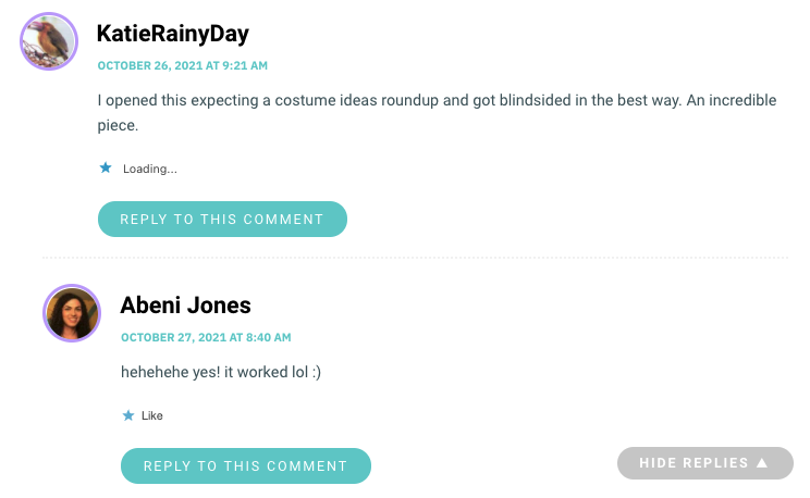 I opened this expecting a costume ideas roundup and got blindsided in the best way. An incredible piece.