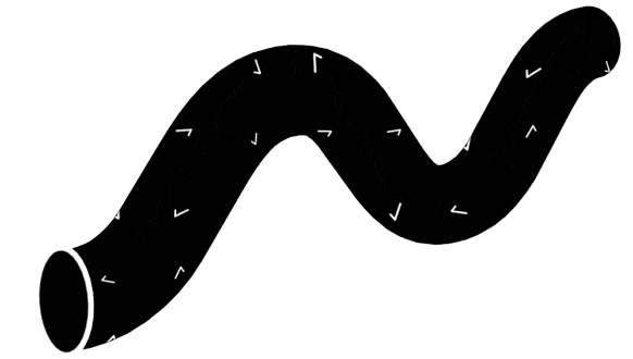 a space worm kind of shape