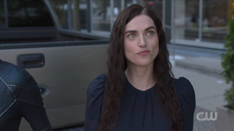 Lena smirks