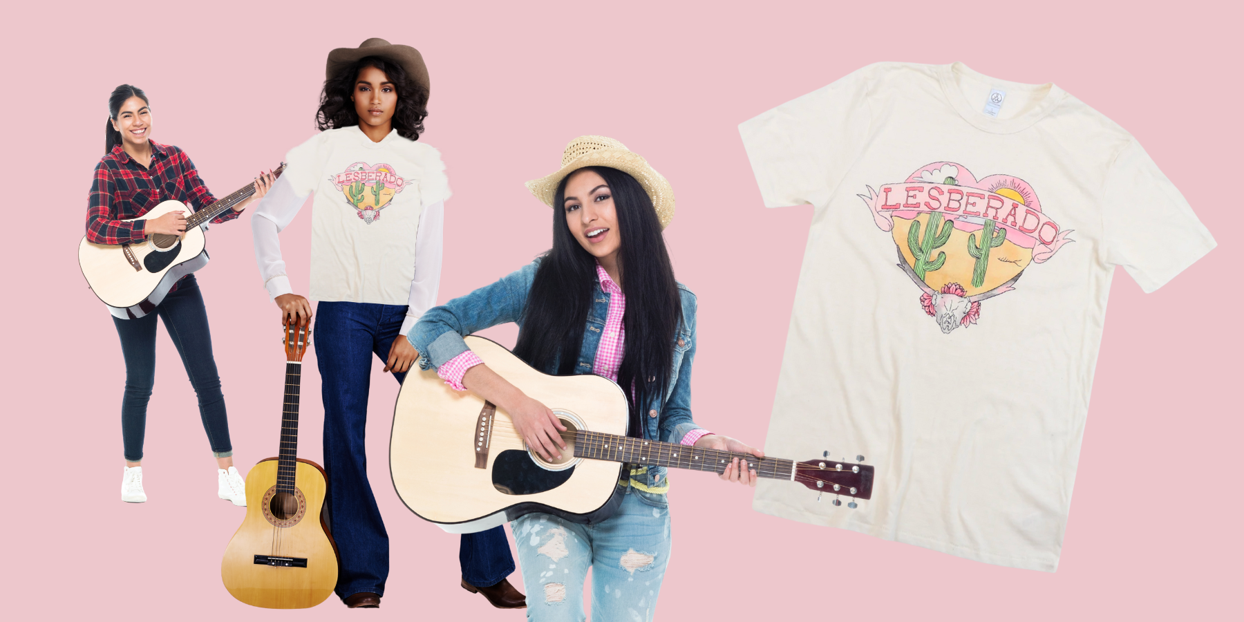 Three guitar playing queers make up the band Lesberado