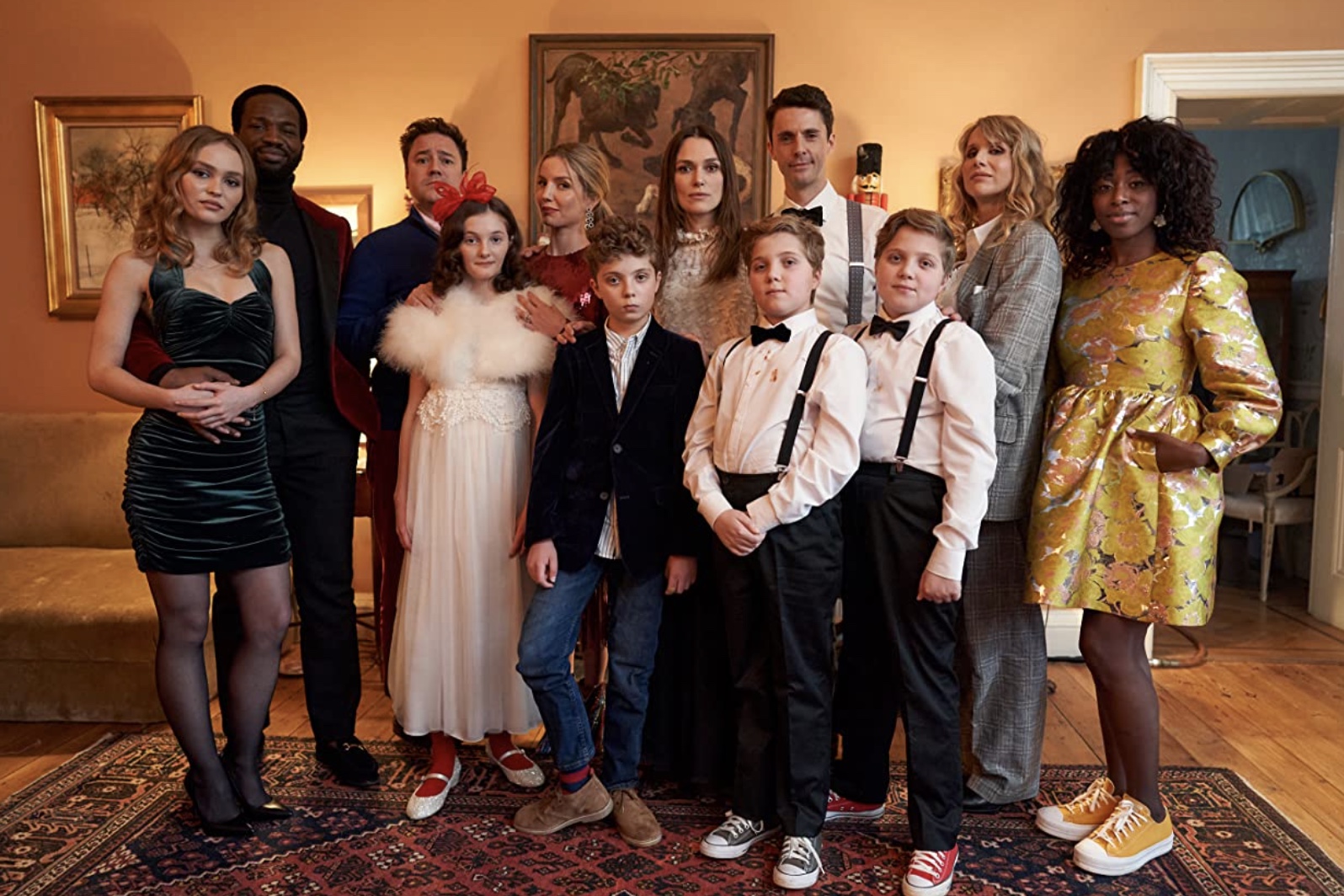 all the characters of "Silent Night" posing for a picture
