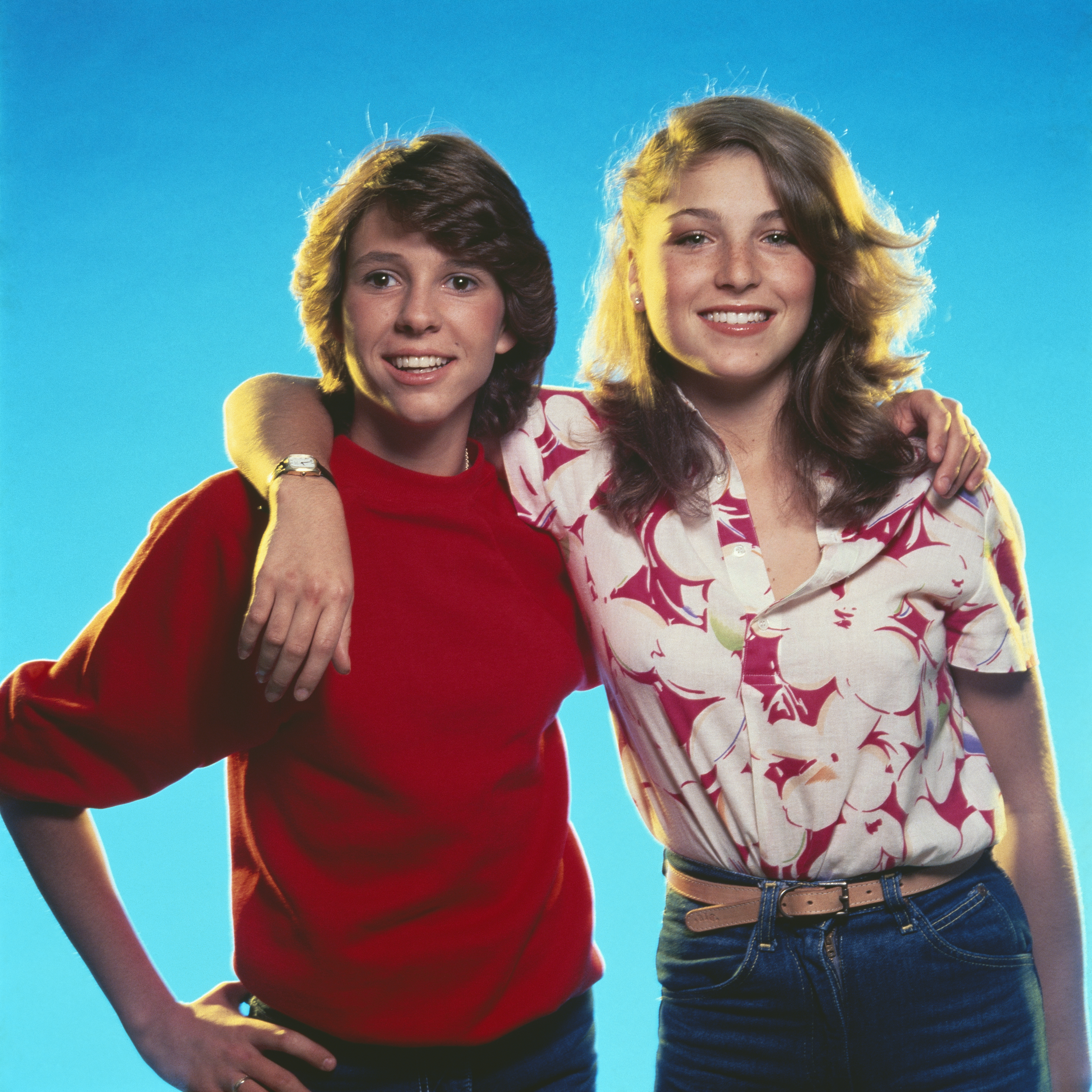 Tatum O'Neal and Kristy McNichol in the 1980 American film "Little Darlings," directed by Ronald F. Maxwell. (Photo by Sunset Boulevard/Corbis via Getty Images)
