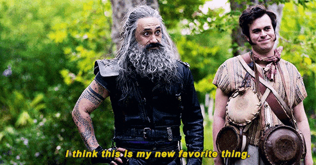 In Our Flag Means Death, Blackbeard says "I think this is my new favorite thing."