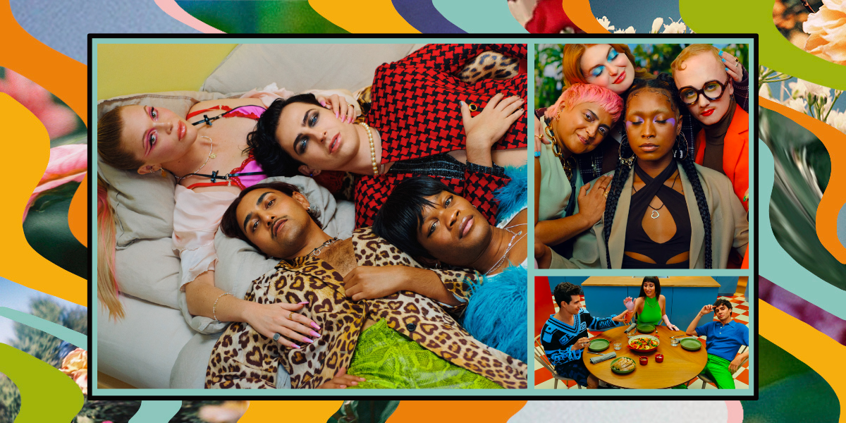 queer chosen family wearing h&M clothing