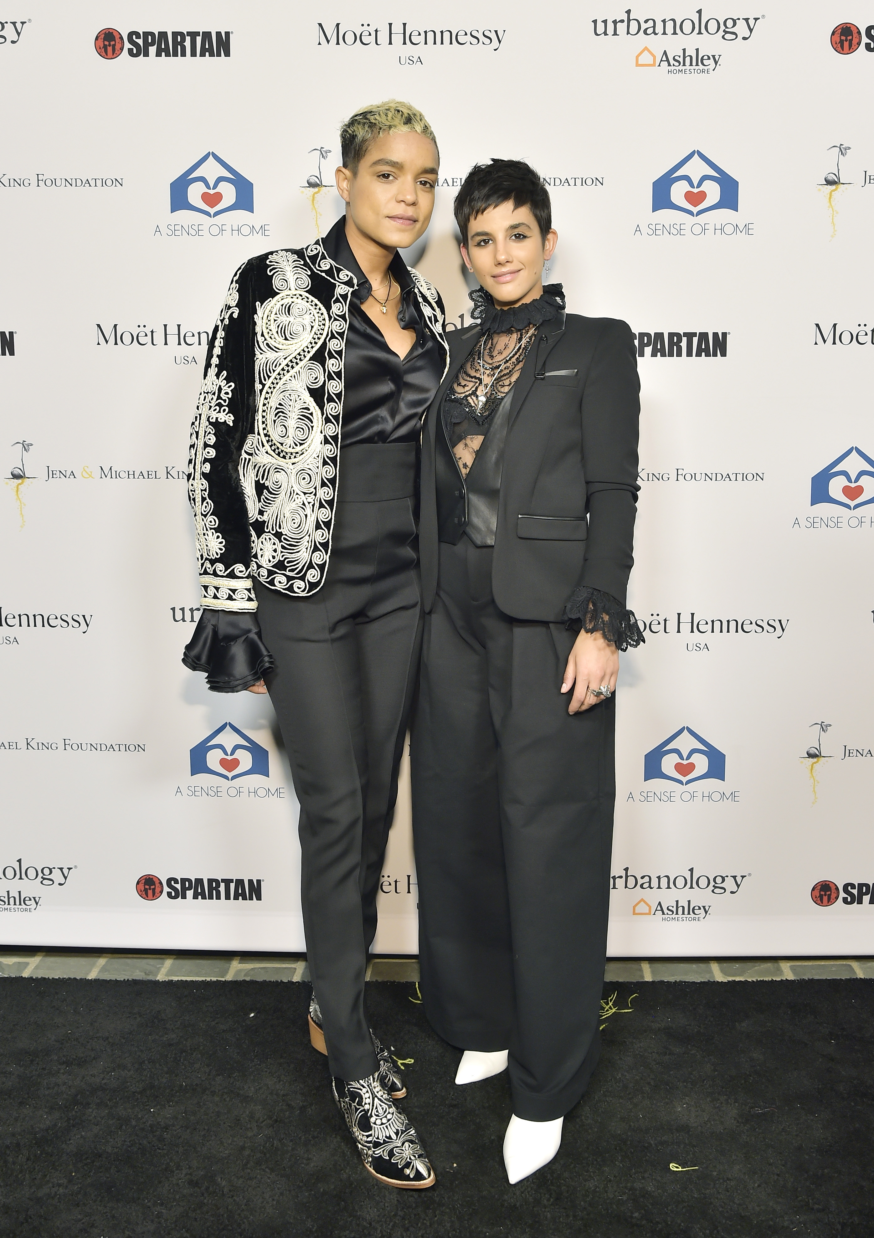 BEVERLY HILLS, CALIFORNIA - NOVEMBER 01: Elizabeth Ludlow (L) and Carlena Britch attend A Sense Of Home's First Ever Annual Gala - The Backyard Bowl at a Private Residence on November 01, 2019 in Beverly Hills, California. (Photo by Stefanie Keenan/Getty Images for A Sense of Home)