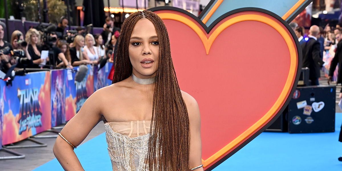Tessa Thompson attends the UK Gala screening of 