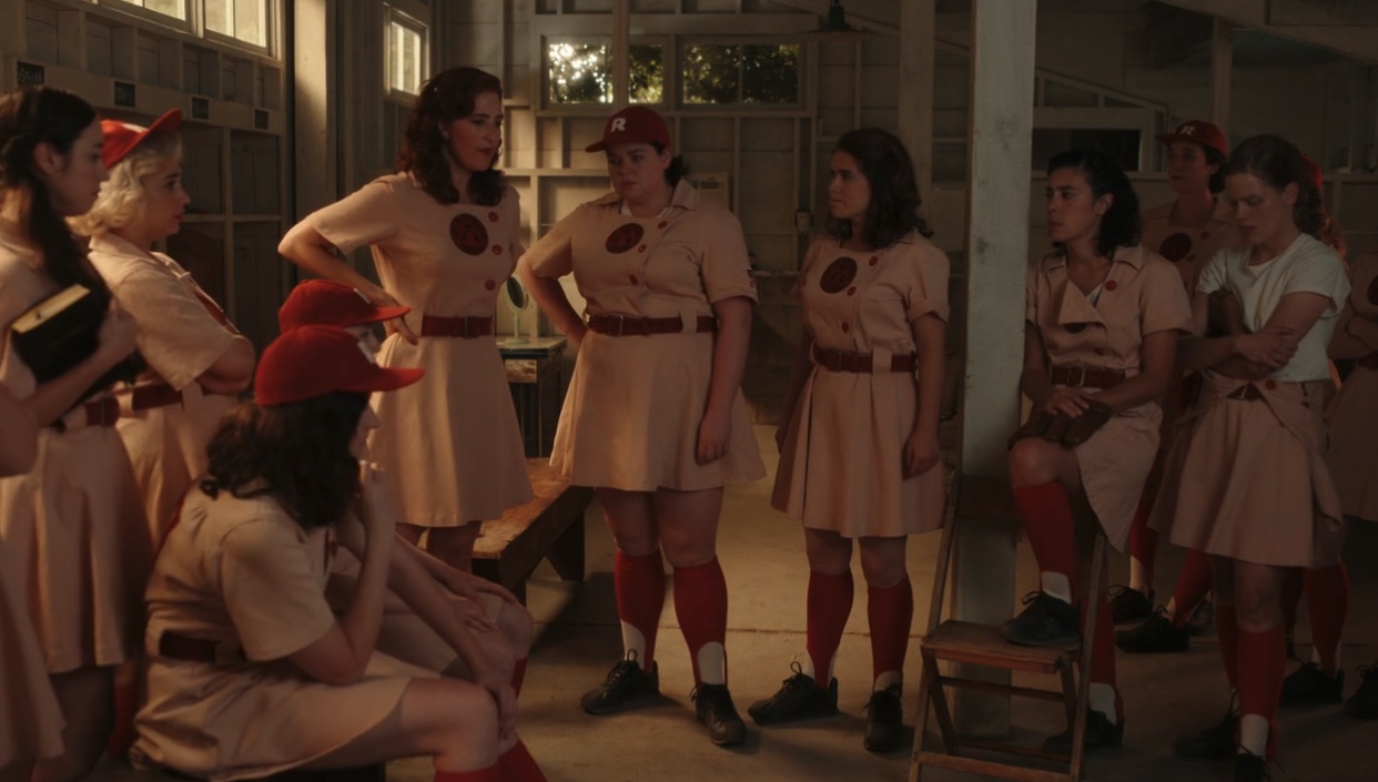 The Peaches in the locker room, most of whom are lesbians