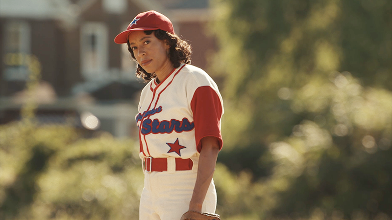 Esther takes the mound.