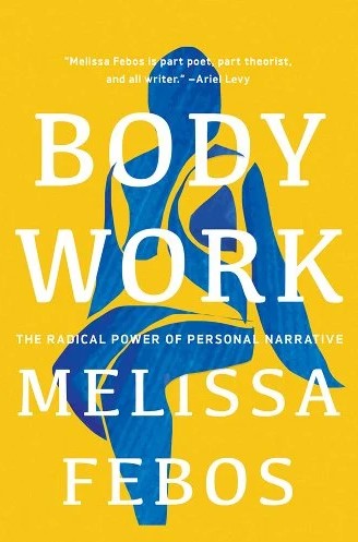 the cover of body work has a blue painting of an abstracted body on top of a yellow background
