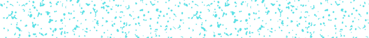 A teal blue dotted separator