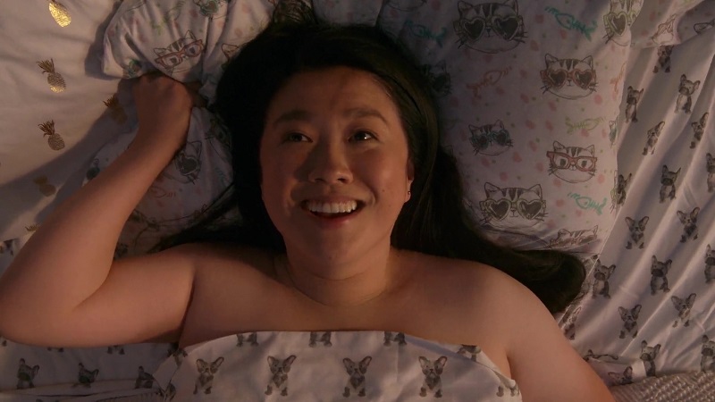 Alice smiles brightly as she experiences her first orgasm from another person.
