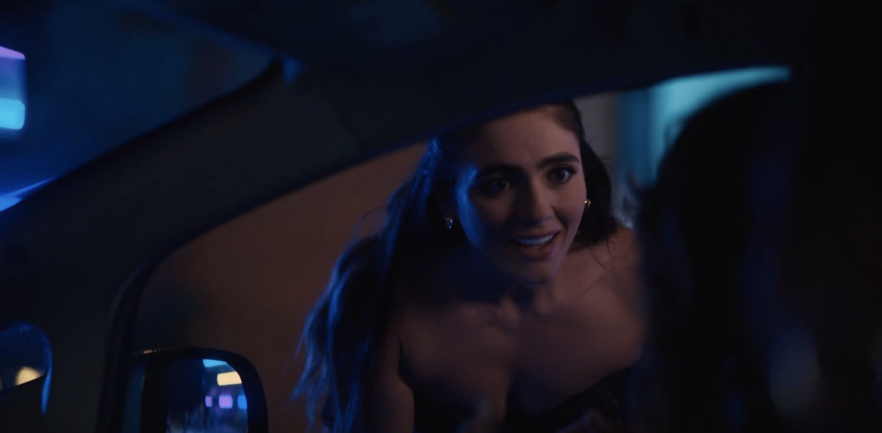 Dani leaning into Bette's window