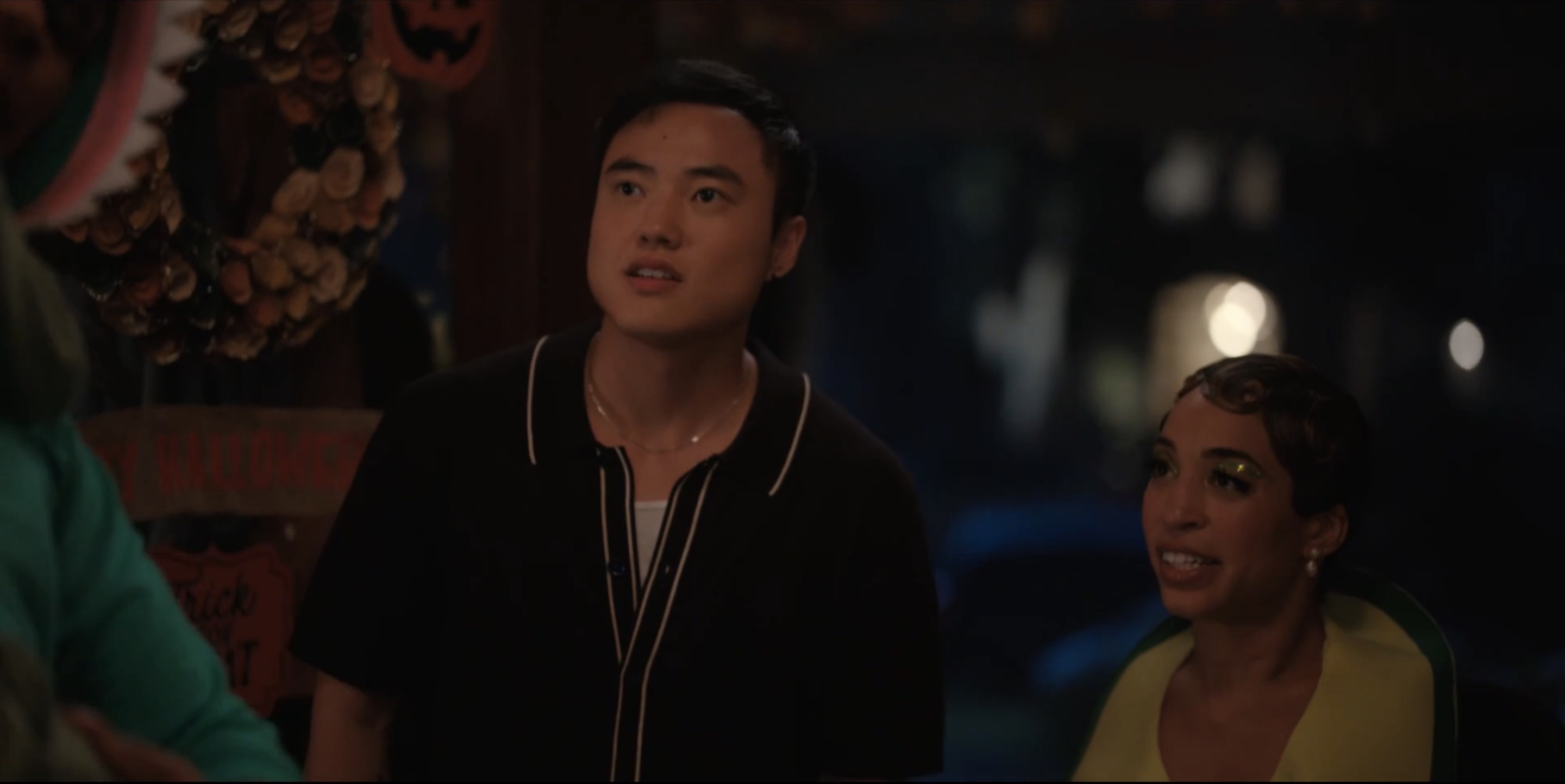 Micah and Maribel looking up at Max